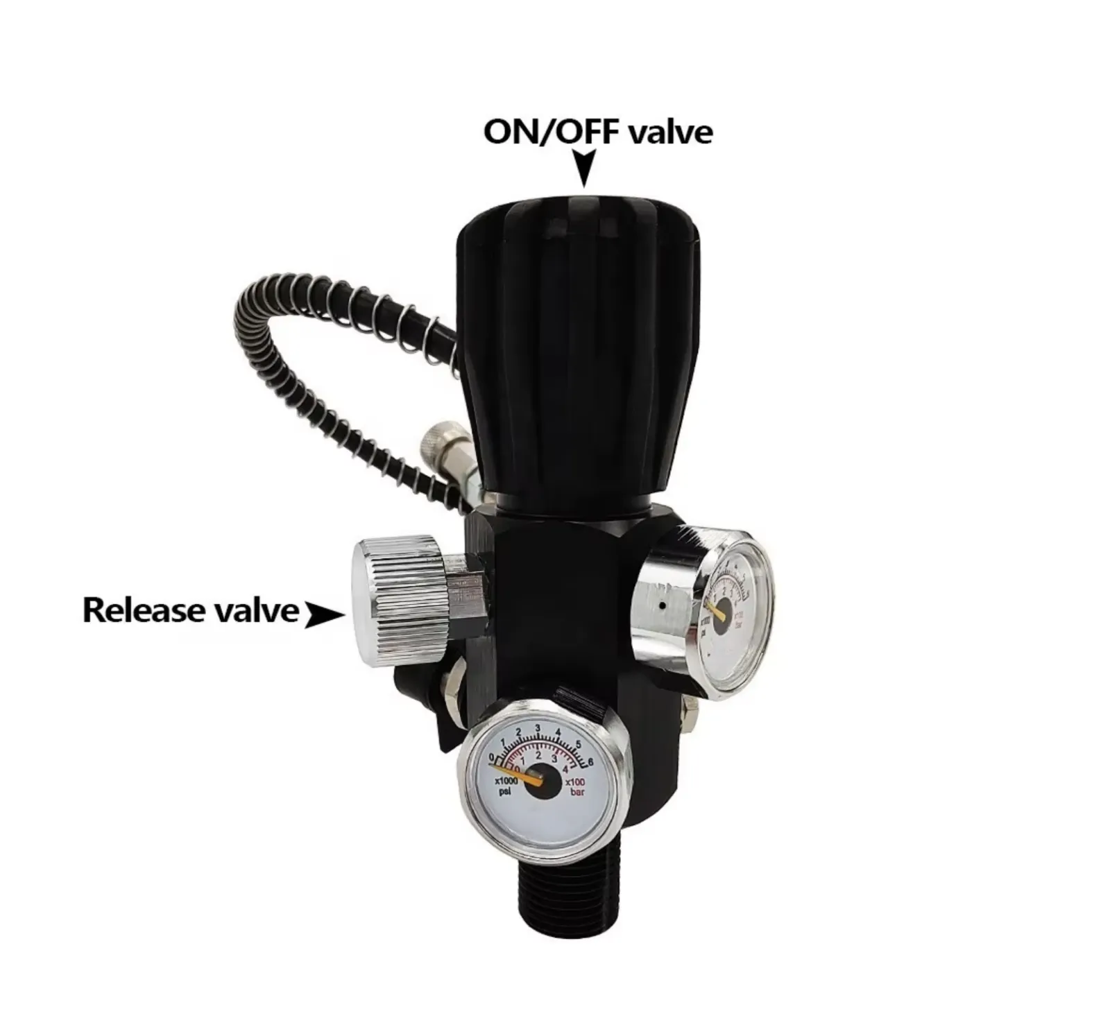 Airsoft ve Pcp scuba tüp dolum vanası, dolum aparatlı