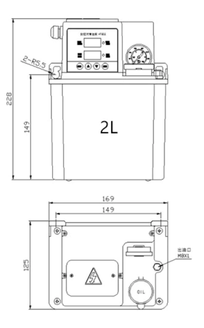 CNC OTOMATİK YAĞLAMA TANKI.  2 Lt -110 V